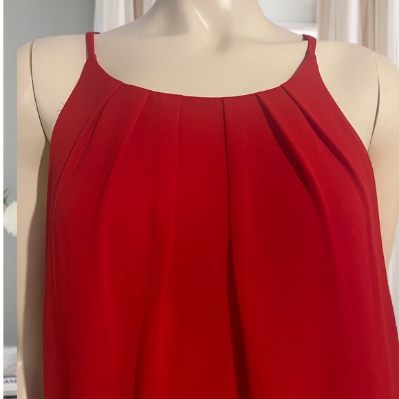 Size M | DNA Couture | Red Pleated Blouse/Top - Picture 5 of 16
